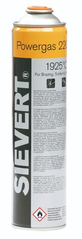 Sievert gaspatroon powergas EU (7/16&quot;) 1925 graden - 600ml