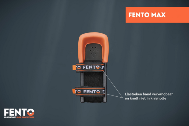 Elastieken met klittenband voor kniebeschermers FENTO MAX en FENTO 400 (4 stuks)
