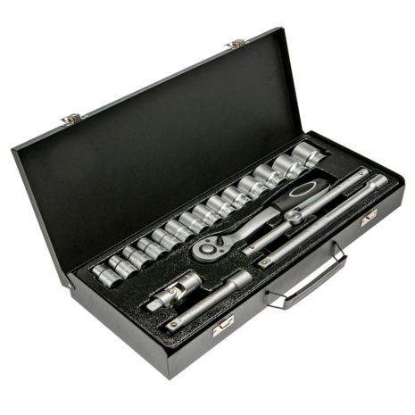 WGB 1/2" Dopsleutelset 19-delig 10-32 mm