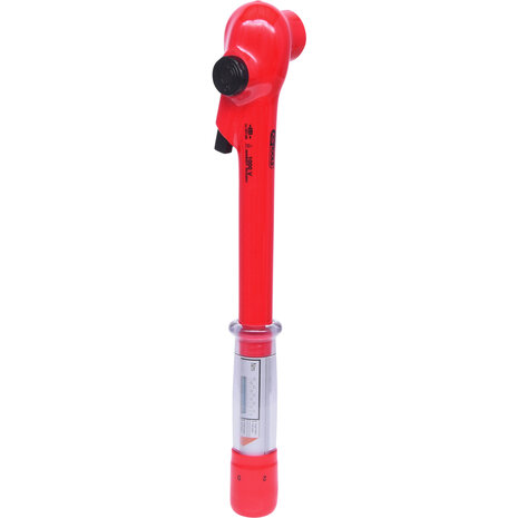 KS tools 3/8" momentsleutel met veiligheidsisolatie en omschakelbare ratelkop, 5-50 Nm