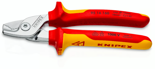  KNIPEX StepCut VDE , Kabelschaar met getrapte snijrand 160mm