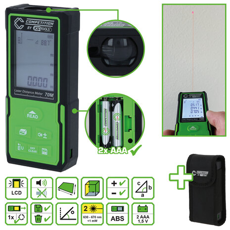 COMPETITION laserafstandsmeter tot 70 m