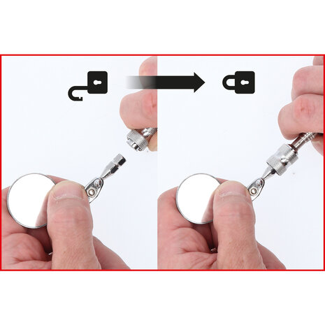 KS tools flexibele inspectiespiegelset, 5-dlg