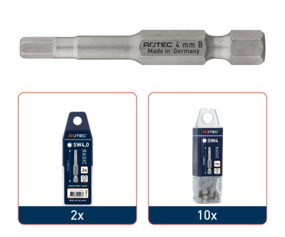 Schroefbit HEX, E6.3