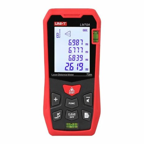 Uni-Trend LM70A Laserafstandsmeter 70m, nauwkeurigheid 2mm