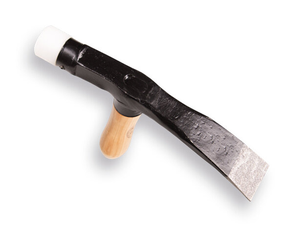 Straathamer DE WIT met ESSEN steel en nylon dop, bekbreedte 50 mm