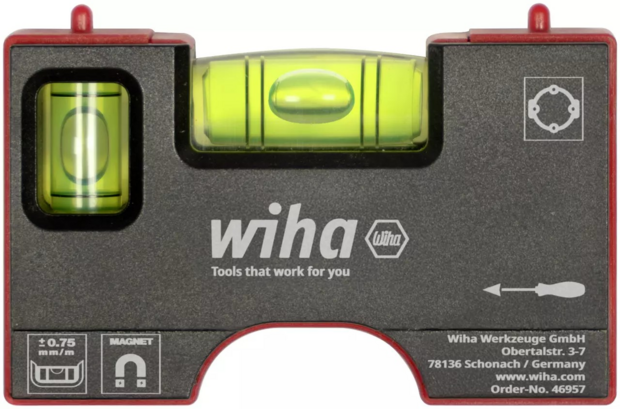 Wiha Mini-waterpas Pocket 8 cm met magneet