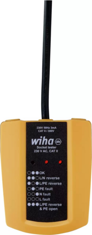 Wiha contactdoostester 230V AC CAT II (45220)