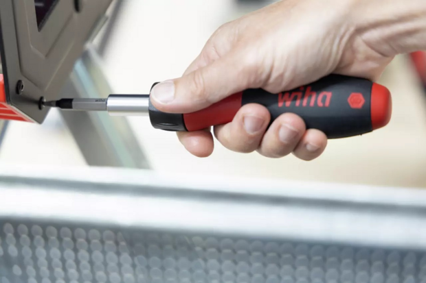 Wiha Schroevendraaier met bithouder SoftFinish&reg; met ratelfunctie