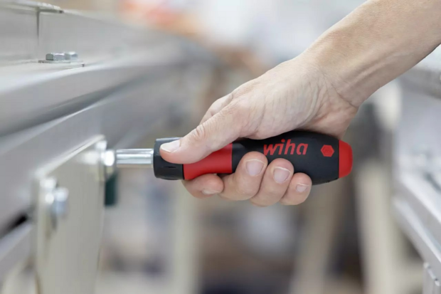 Wiha Schroevendraaier met bithouder SoftFinish&reg; met ratelfunctie