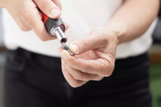 Wiha Schroevendraaier met bithouder SoftFinish&reg; met ratelfunctie