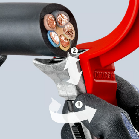 Knipex STX60 Ontmantelingsgereedschap  &Oslash; 30 tot 60 mm - 1645220