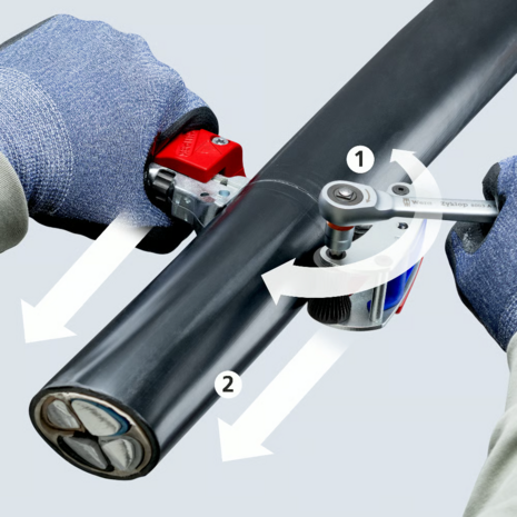 Knipex STX60 Ontmantelingsgereedschap  &Oslash; 30 tot 60 mm - 1645220