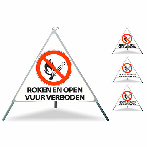 Waarschuwingsparaplu "Roken en open vuur"  