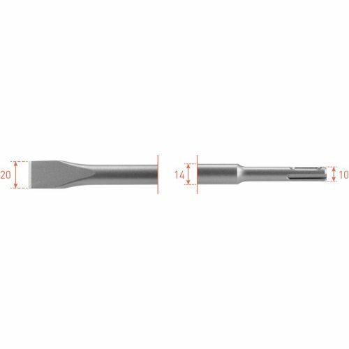 SDS-plus vlakbeitel 20x250mm