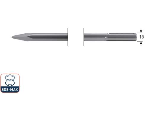 SDS-max puntbeitel 280 mm