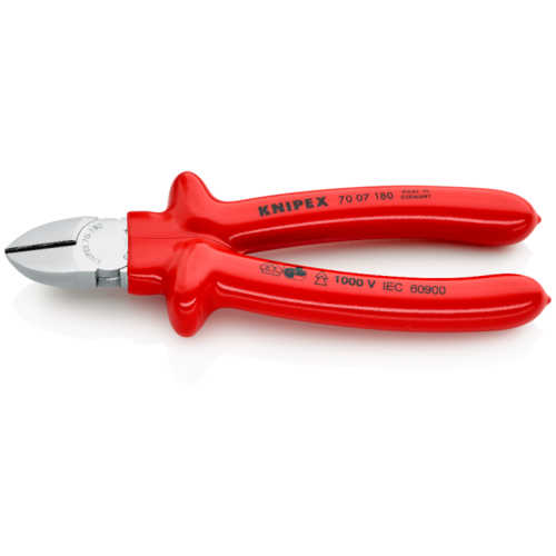 Knipex VDE zijsnijtang 180mm dompel geïsoleerd  