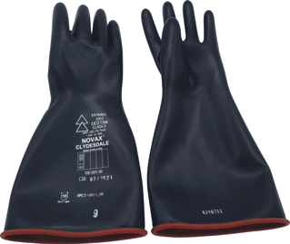 Isolerende handschoenen incl. onderhandschoenen boxtest klasse 4 = (7kA 0,5s, 150mm) indien gedragen met binnenhandschoenen mt.9