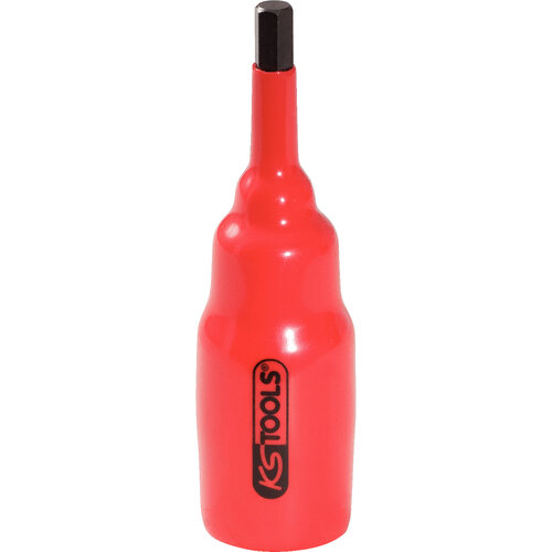 KS tools 1/2" bit-dop met veiligheidsisolatie voor inbusbouten, 4 mm, 95 mm lang