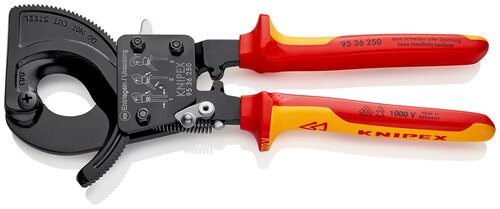 KNIPEX VDE ratelkabelschaar 250mm (Ø 32 mm) 240 mm²