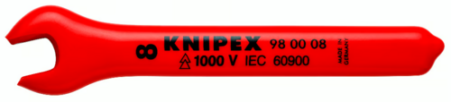 Knipex VDE steeksleutel 8mm. Knipex VDE steeksleutel 8mm.