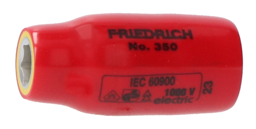 Friedrich VDE 1/2" Zeskantdop 350 1000V kort 10mm
