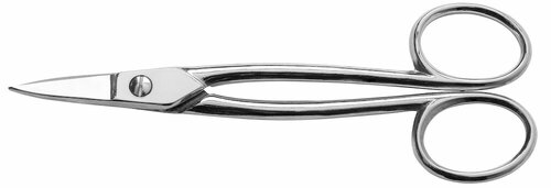 BESSEY Goudsmidschaar D75-1 – 175 mm – gebogen snede – Vernikkeld