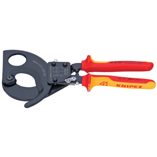 KNIPEX VDE ratelkabelschaar 280mm (Ø 52 mm) 380 mm²